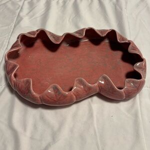 Vintage Mid Century Artistic California #208 Mauve Art Pottery Planter Trinket